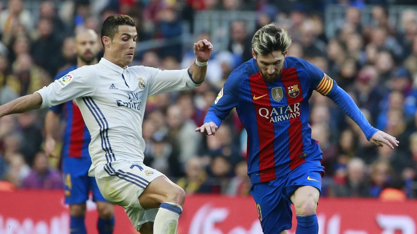 Prägten über viele Jahre das Duell Real gegen Barcelona. Cristiano Ronaldo (links) und Lionel Messi.
