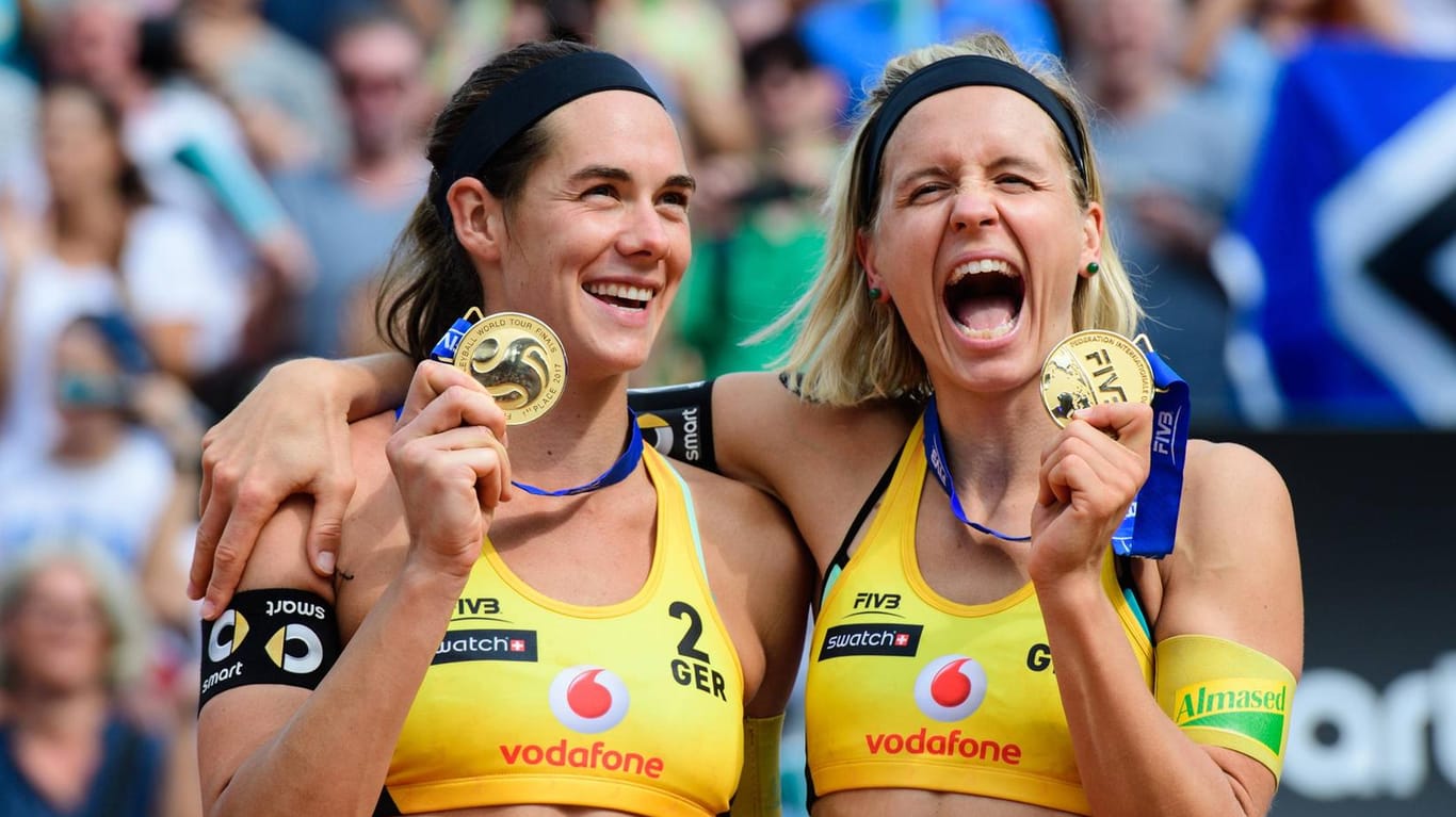 Kira Walkenhorst und Laura Ludwig: Das Duo hatte 2016 in Rio Olympia-Gold gewonnen und holte im Anschluss in Wien auch den WM-Titel.