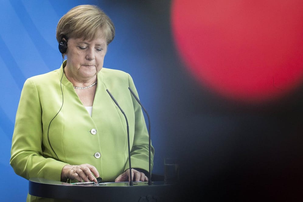 Bundeskanzlerin und CDU-Chefin Angela Merkel: Die Zustimmung zur Union ist in einer neuen Umfrage auf ein Allzeit-Tief gesunken.