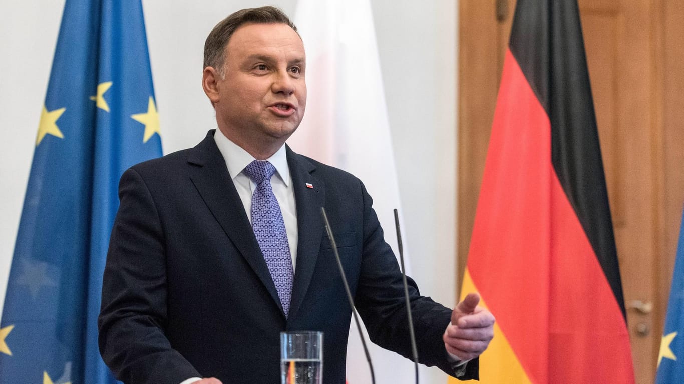 Andrzej Duda: Der polnische Präsident fordert eine Entschädigung von Deutschland.