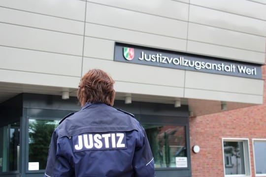 Der Eingang der Justizvollzugsanstalt in Werl.