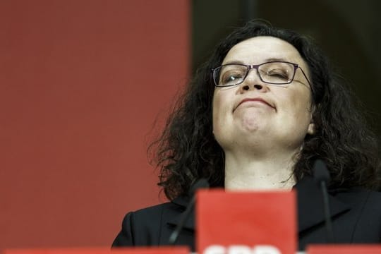 Die SPD-Parteivorsitzende Andrea Nahles hat einen Rücktritt ausgeschlossen.