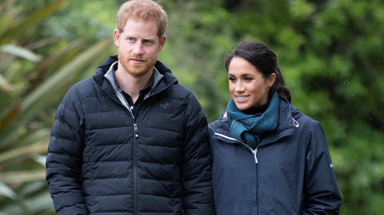 Prinz Harry und Herzogin Meghan: Am Montag besuchte das royale Paar den Abel-Tasman-Nationalpark an der Nordküste der neuseeländischen Südinsel.