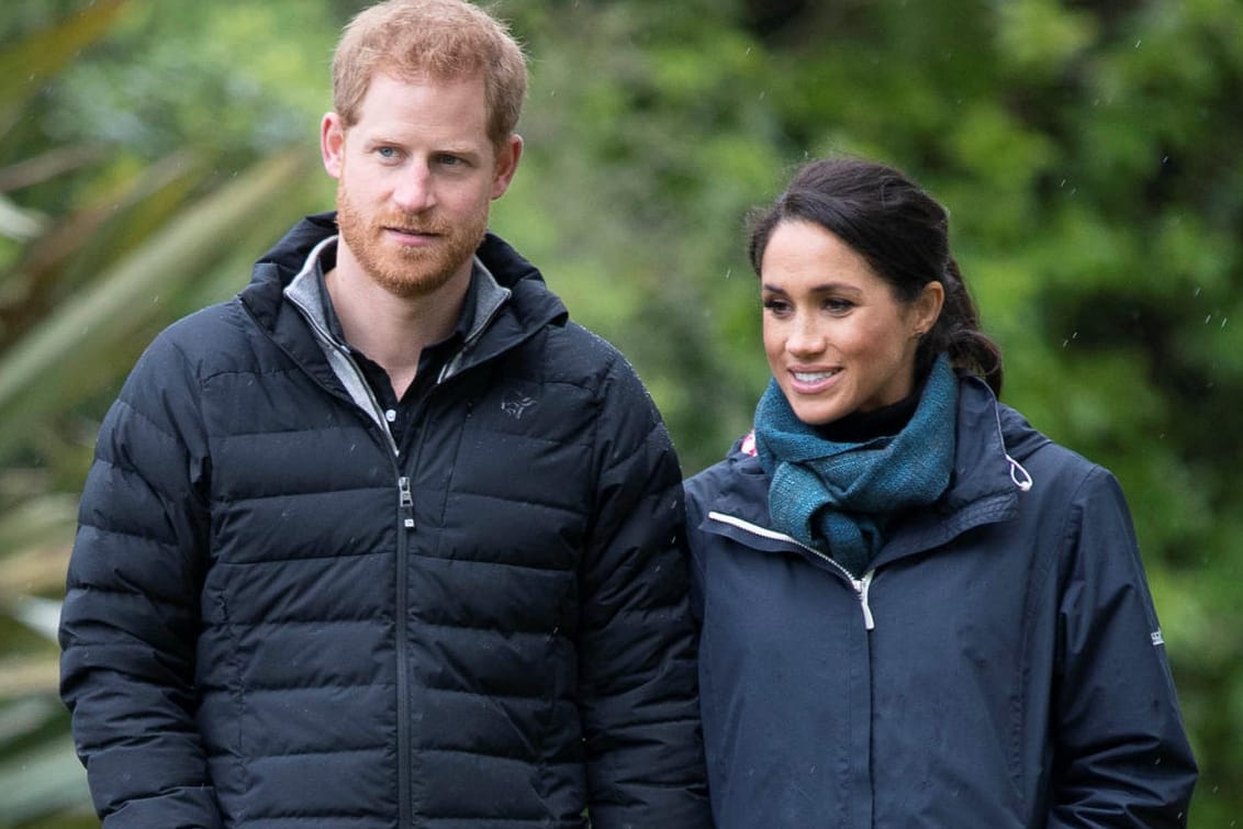 Prinz Harry und Herzogin Meghan: Am Montag besuchte das royale Paar den Abel-Tasman-Nationalpark an der Nordküste der neuseeländischen Südinsel.