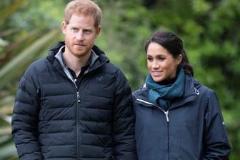Prinz Harry und Herzogin Meghan: Am Montag besuchte das royale Paar den Abel-Tasman-Nationalpark an der Nordküste der neuseeländischen Südinsel.