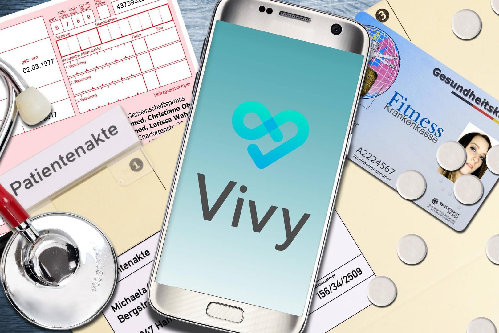 Die Vivy-App: Über die Plattform können Befunde, Laborwerte und Röntgenbilder gespeichert und mit dem Arzt geteilt werden.
