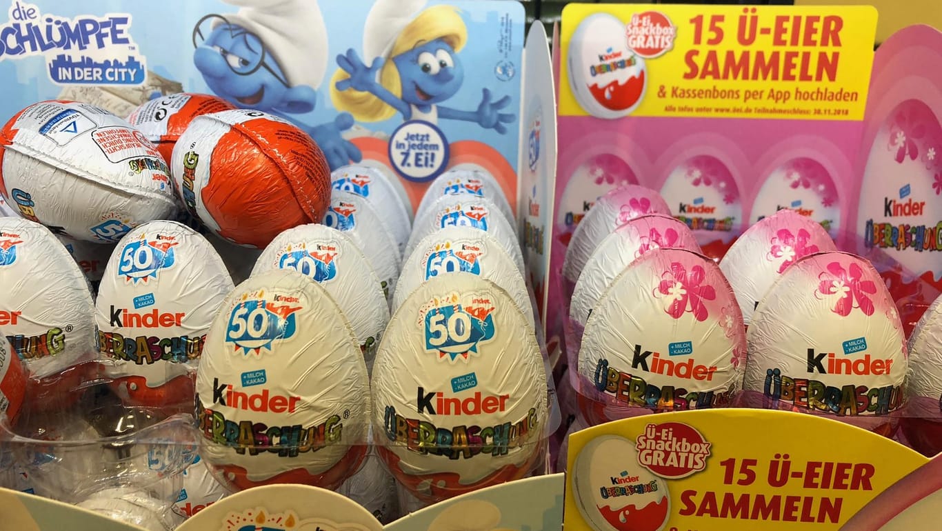 Überraschungseier: Um eine Brotdose zu bekommen, sollen Kunden 15 Ü-Eier kaufen.