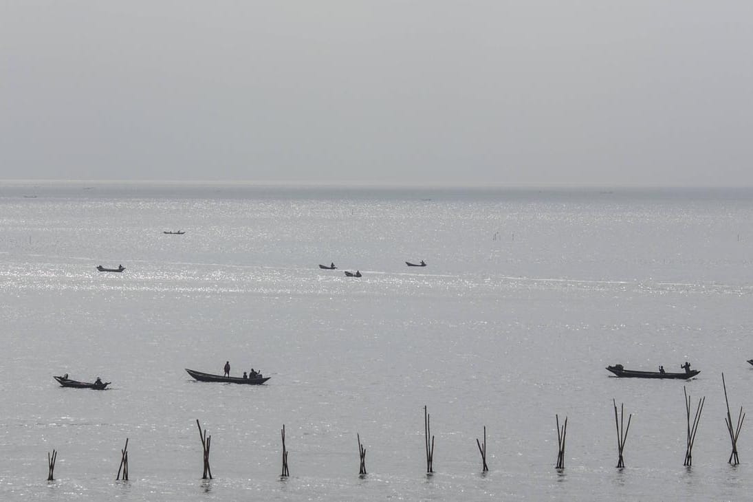 Boote vor der nigerischen Küste: Piraten haben einen großen Frachter gekapert. (Archivbild)