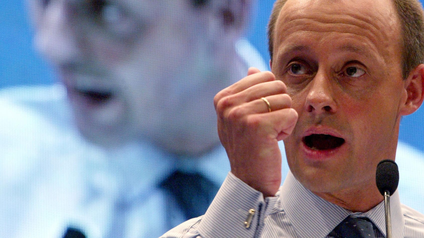 Der junge Friedrich Merz im Jahr 2002: Die Rückkehr des rechtmäßigen Herrschers ist eine mächtige Erzählung.