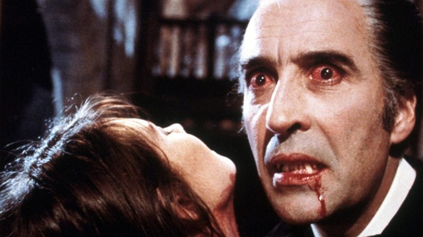 Christopher Lee in seiner Paraderolle als "Dracula" von 1958.