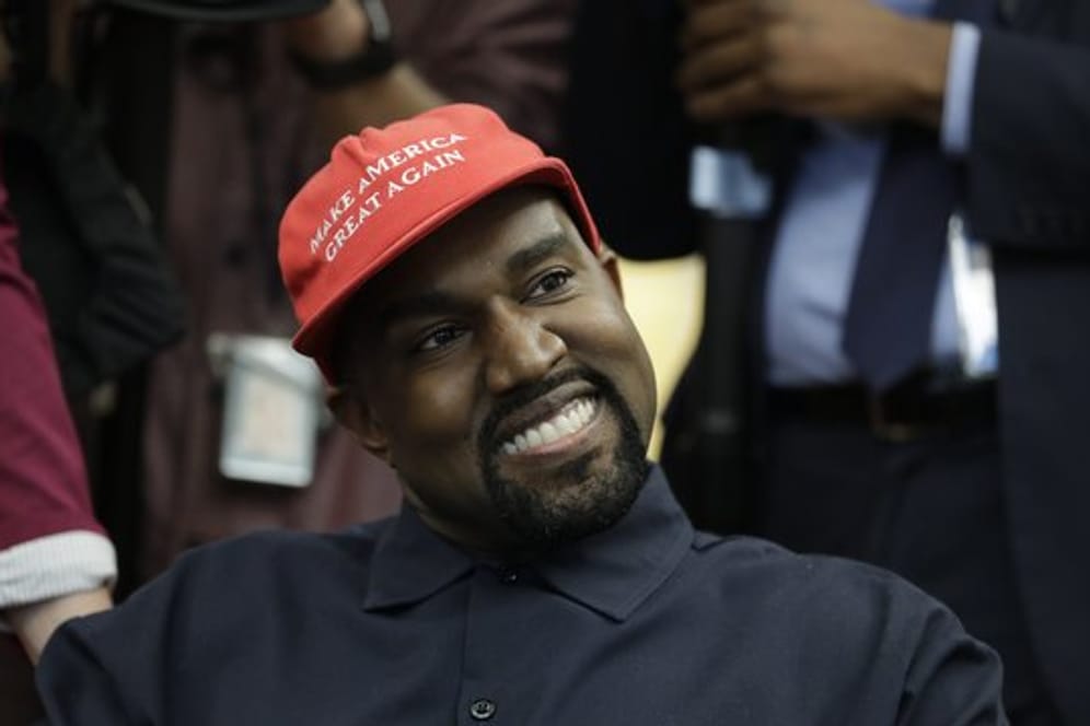 Kanye West bei einem Treffen mit US-Präsident Trump im Weißen Haus.