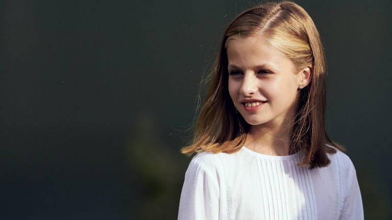 Prinzessin Leonor: In Madrid hat die 13-Jährige ihre erste Rede gehalten.