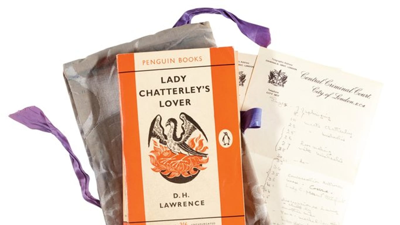 Ein Exemplar von "Lady Chatterley's Lover", der ersten Ausgabe als Penguin Book aus dem Jahr 1960.