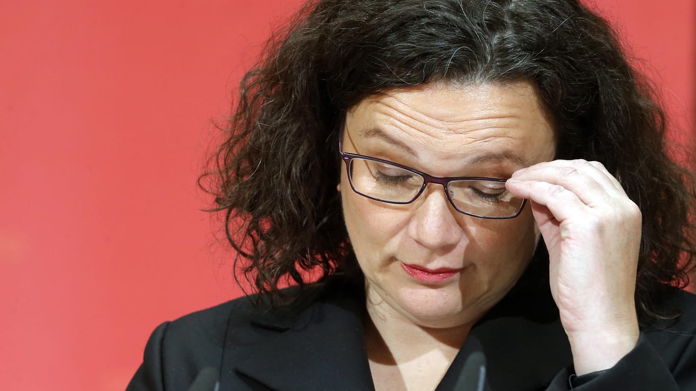 SPD-Chefin Andrea Nahles: Im Vorstand forderte niemand ihren Rücktritt.