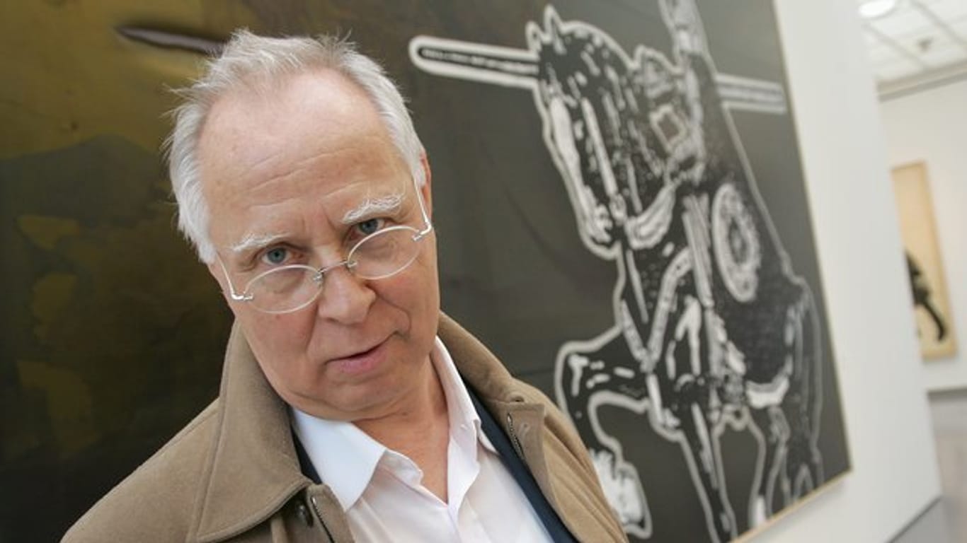 Der deutsche Künstler Sigmar Polke (1941 - 2010).