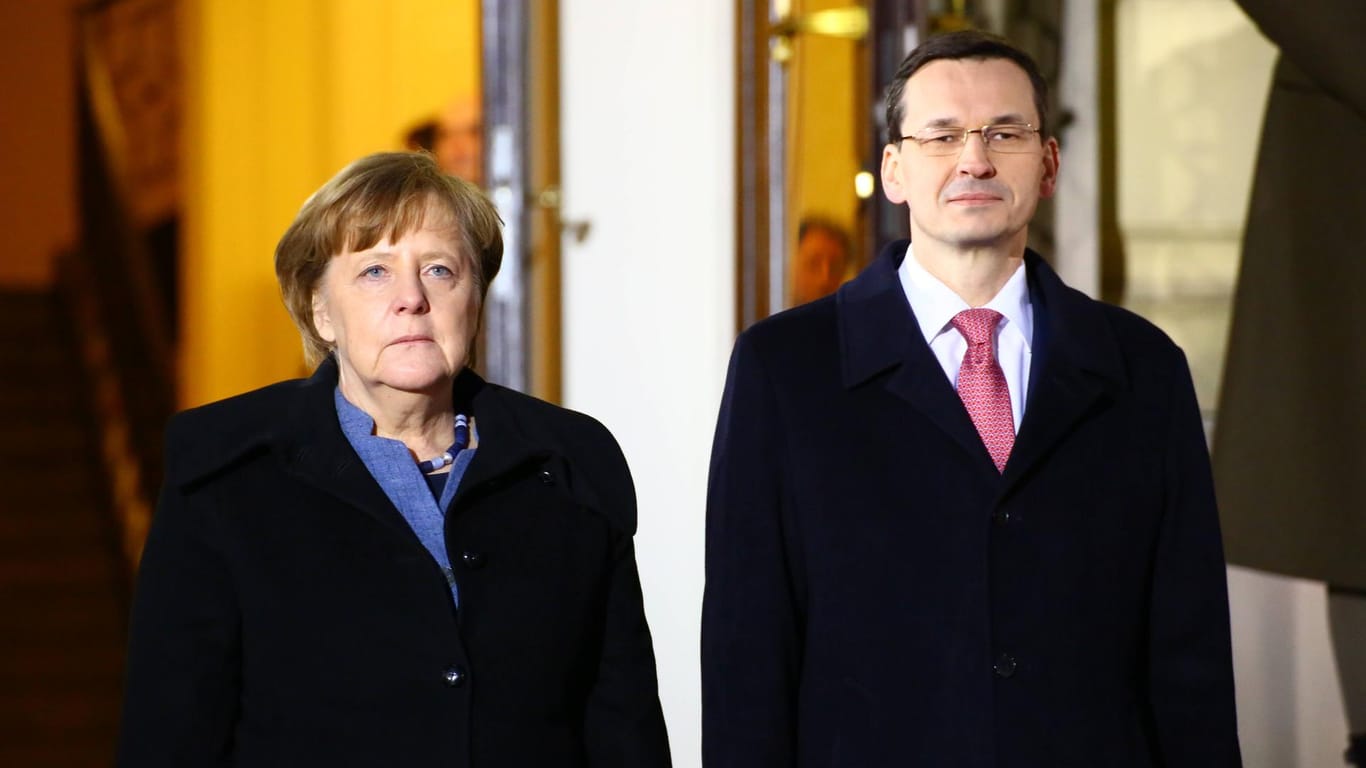 Keine guten Aussichten: Vor Merkels Besuch in Polen, kritisierte Morawiecki die Medien