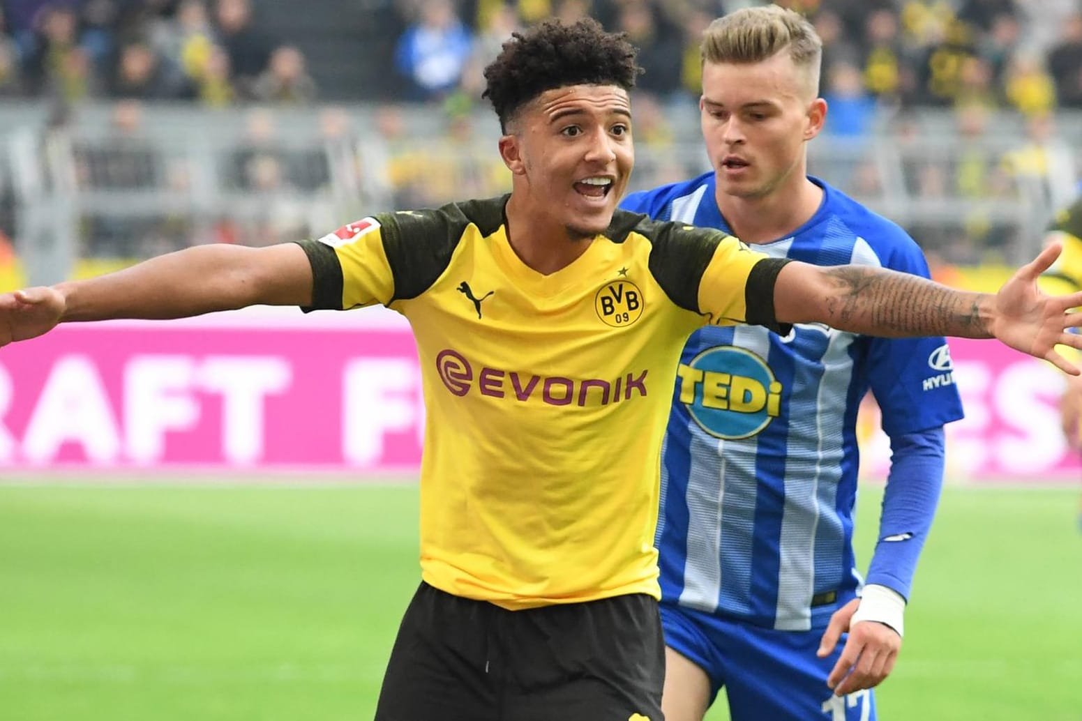 Der Shootingstar der Bundesliga: Dortmunds Jadon Sancho glänzt mit überragenden Leistungen.