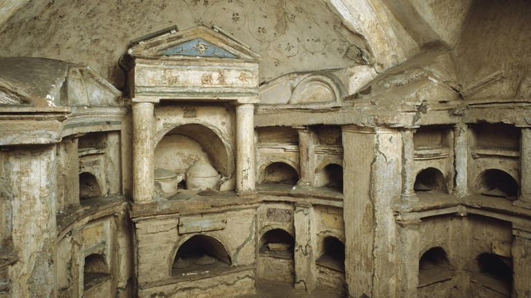 Colombario di Pomponio Hylas: Die altrömische Grabkammer ist nicht nur wegen ihres Baustils einen Besuch wert.