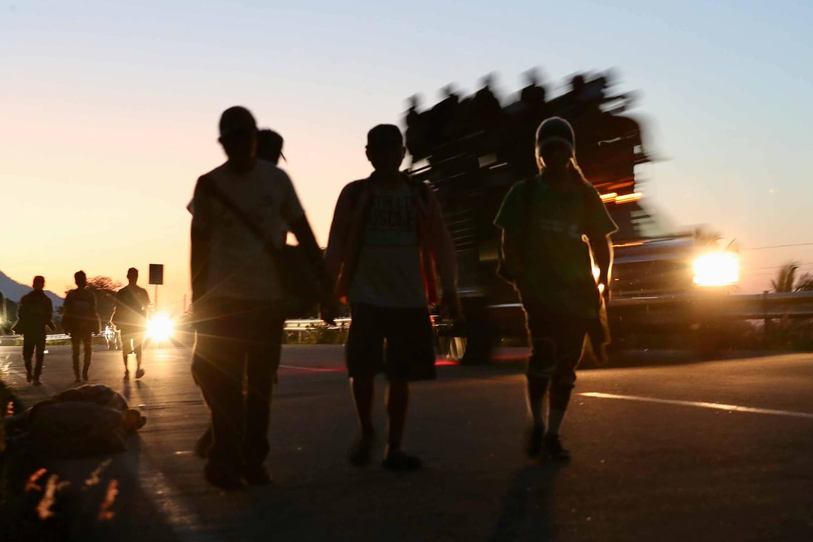 Flüchtlinge auf dem Weg in die USA: Die Vereinigten Staaten lehnen den UN-Migrationspakt ab.