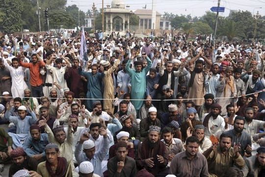 Auch im pakistanischen Lahore führte die Aufhebung des Todesurteils zu Protesten.