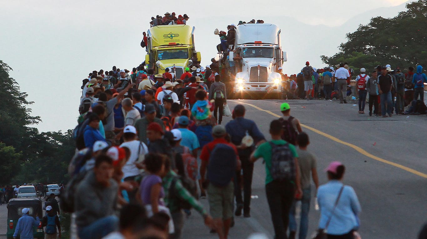 Mexiko: Migranten aus Mittelamerika auf ihrem Weg zur US-Grenze.