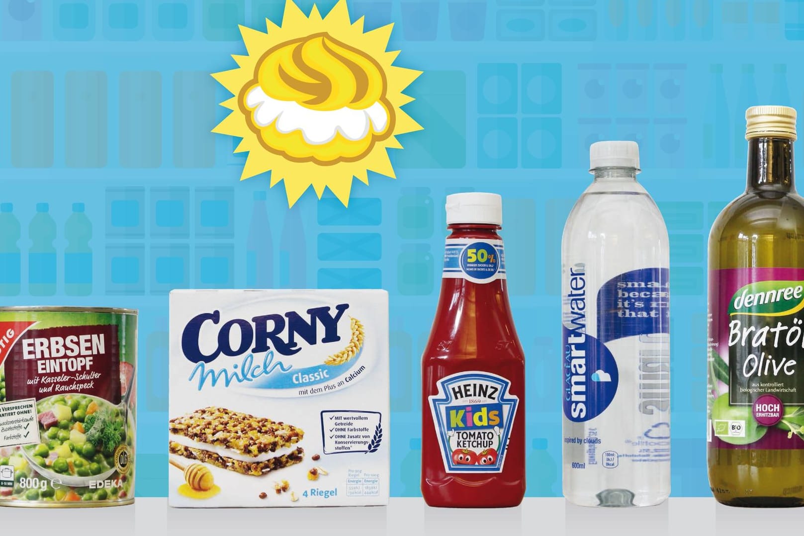Fünf Produkte aus dem Supermarkt: Welches ist die dreisteste Werbelüge des Jahres?