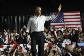 Barack Obama, ehemaliger Präsident der USA, spricht in Miami.