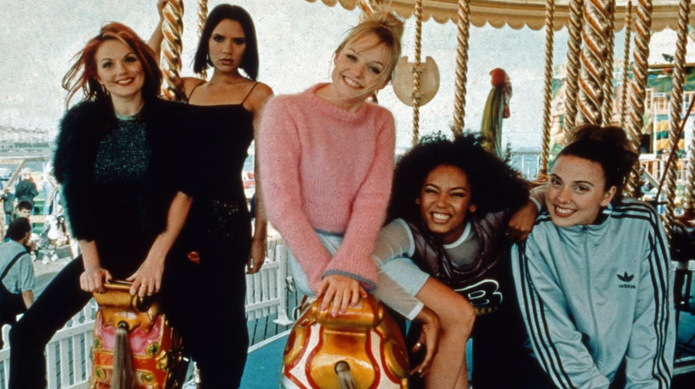 Die Spice Girls: Ihr Comeback starten sie ohne "Posh Spice" Victoria Beckham (2.v.l.).