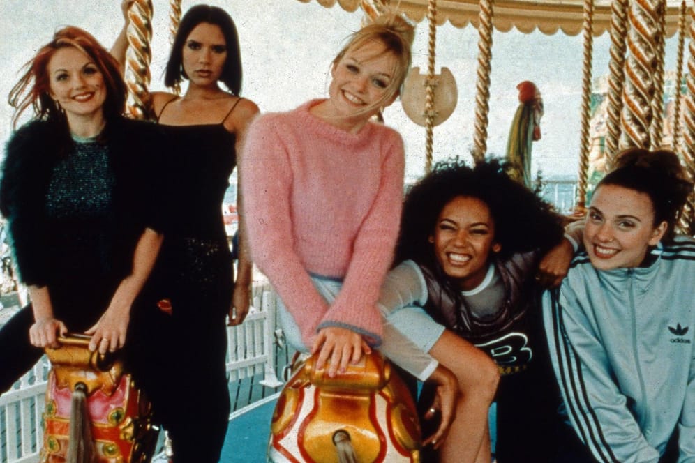Die Spice Girls: Ihr Comeback starten sie ohne "Posh Spice" Victoria Beckham (2.v.l.).