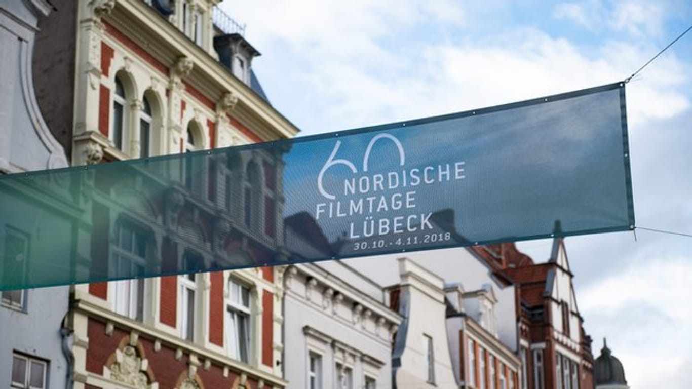 Ein Banner mit dem Hinweis auf die 60. Nordischen Filmtage