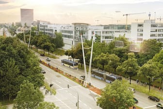 Möglicher Streckenverlauf für eine Seilbahn in München: Die Stadt könnte bald eine Seilbahn als Teil des öffentlichen Nahverkehrs bekommen.