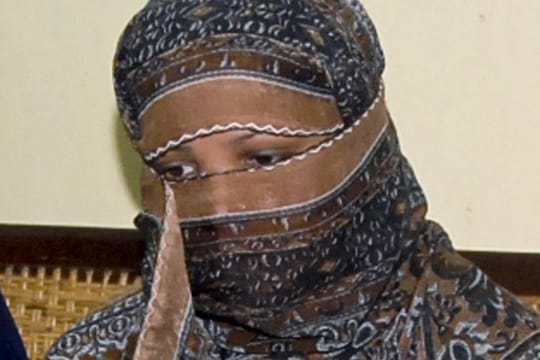 Die pakiatanische Christin, Asia Bibi, bei ihrer Anhörung in einem Gefängnis in Sheikhupura.