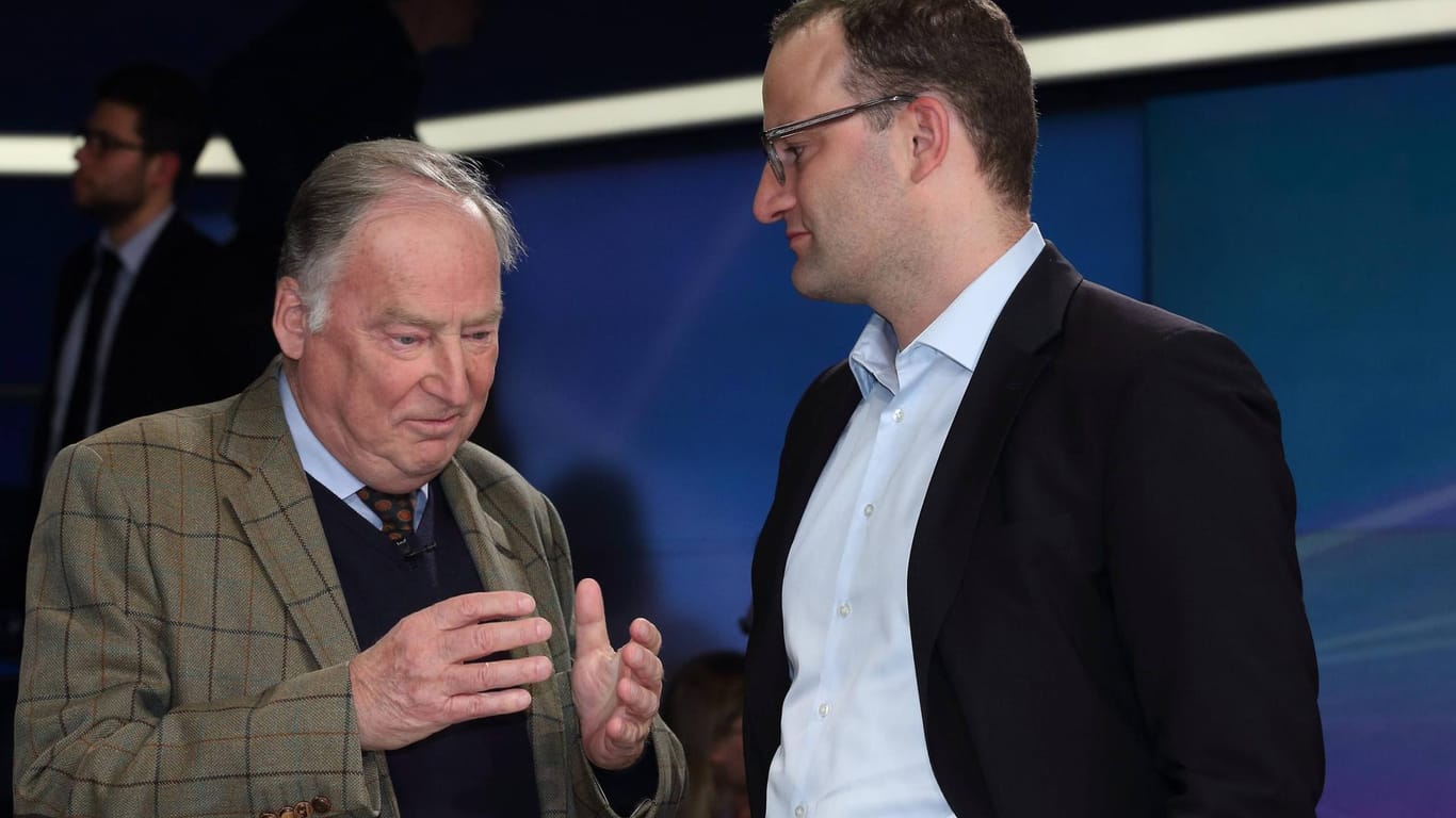 Alexander Gauland, Vize-Chef der AfD, und Gesundheitsminister Jens Spahn: In der Flüchtlingsfrage könnte eine von Spahn geführte Union näher an die AfD rücken.