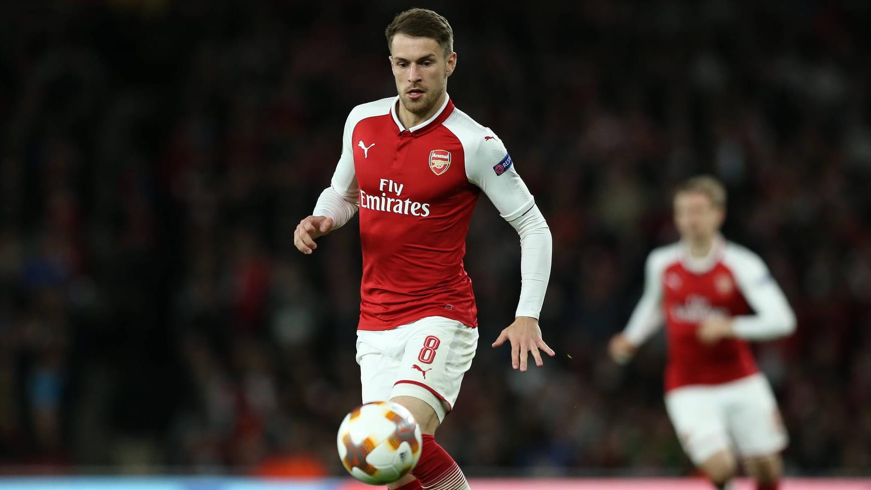 Am Ball für Arsenal: Aaron Ramsey.