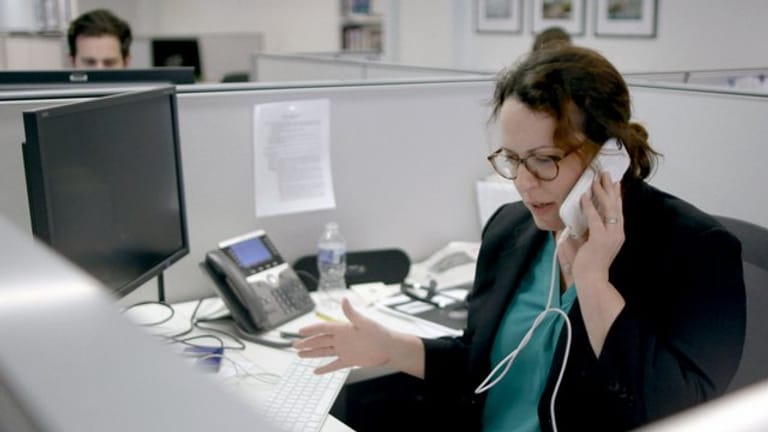 Maggie Haberman, Korrespondentin der "New York Times" für das Weiße Haus, beim Telefonat mit Donald Trump.