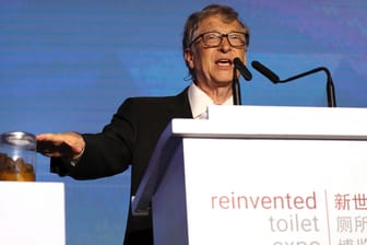 Bill Gates: Der ehemalige Microsoft-CEO erinnerte daran, dass mehr als die Hälfte der Weltbevölkerung keine sauberen Sanitäranlagen hat.