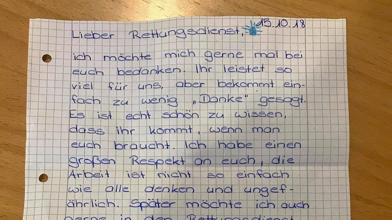 Brief einer Unbekannten: Der Malteser Rettungsdienst in Stuttgart sucht die Autorin dieser Zeilen.
