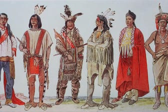 Amerikanische Ureinwohner: Neben der Lebensweise in der Prärie errichtete die sogenannte Mississipi-Kultur mit Cahokia auch eine Großstadt im heutigen Illinois.