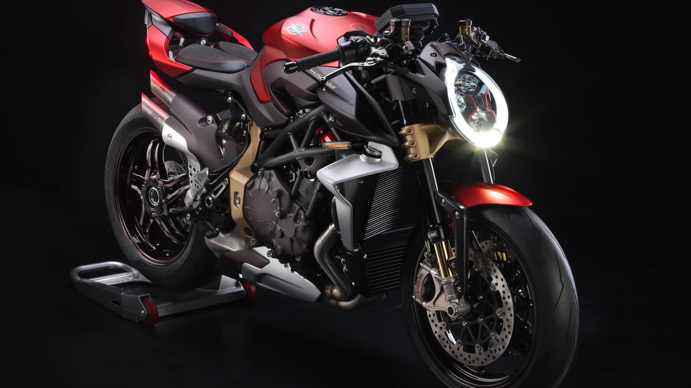 MV Agusta Brutale 1000 „Serie Oro“: Das Nakedbike schafft bis zu 302 km/h.