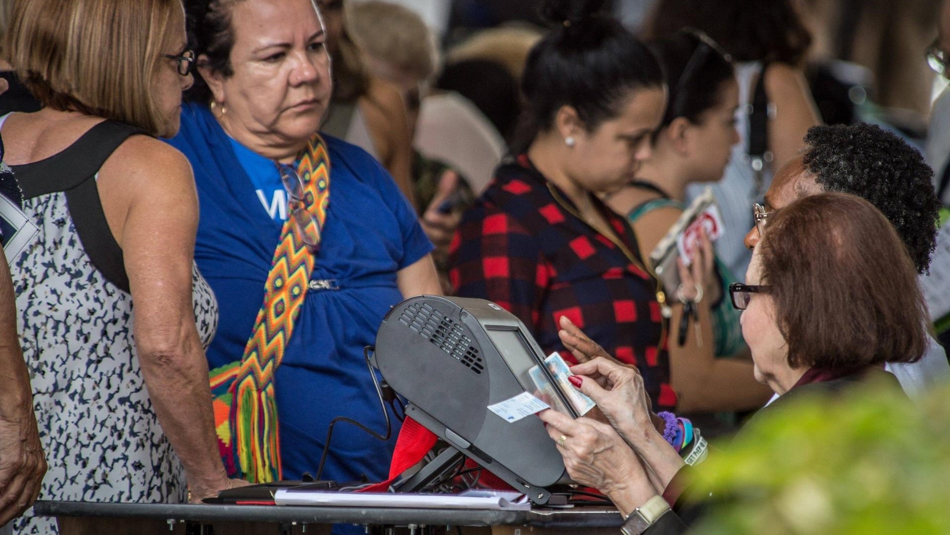 Midterm-Wähler in Florida: Die Wahlbeteiligung war in diesem Jahr höher als üblich.