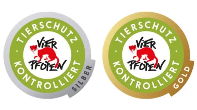 Tierschutz kontrolliert: Das Tierwohllabel der Organisation Vier Pfoten.