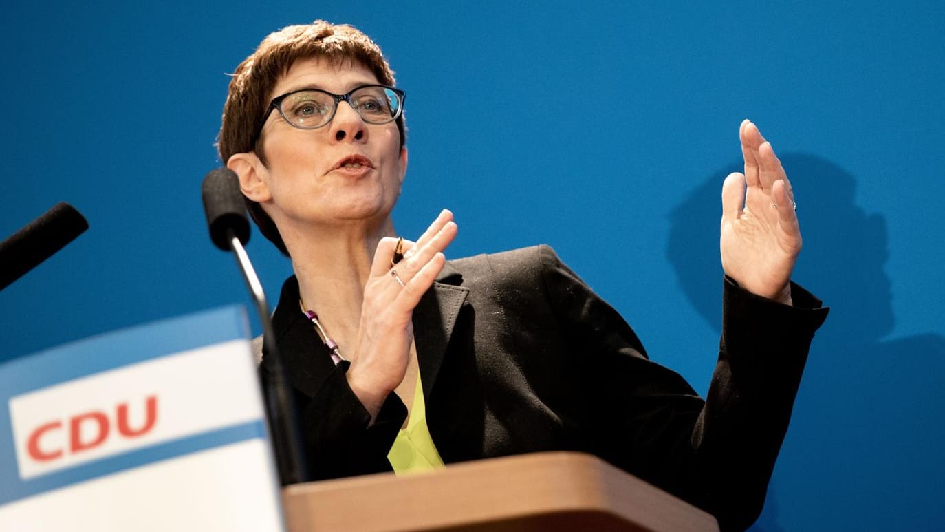 Annegret Kramp-Karrenbauer: "AKK" betonte bei ihrer Kandidatur, dass sie die Union weiter für alle Regierungsoptionen offen halten möchte.