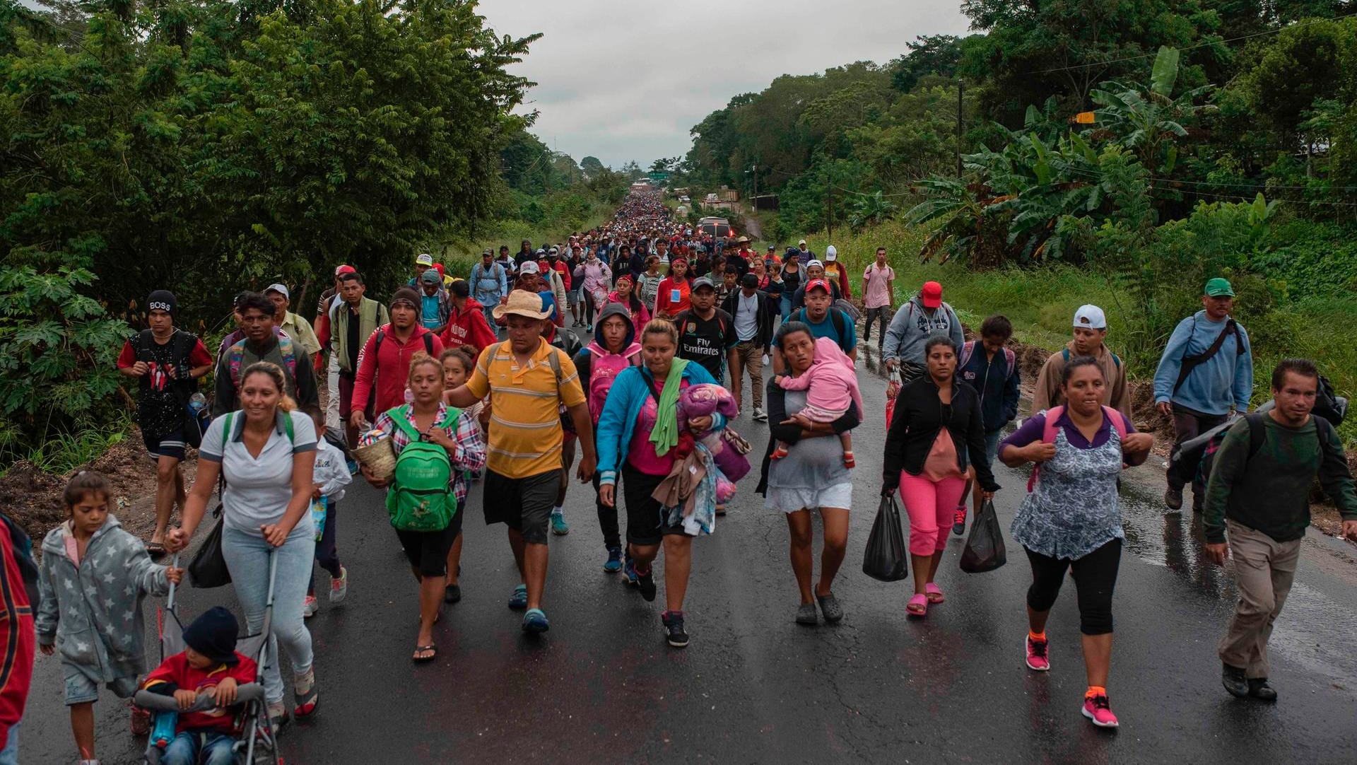 Mittelamerikanische Migranten auf dem Weg in die USA: US-Präsident Trump hat Soldaten an die Grenze geschickt, um die Einwanderer aufzuhalten.