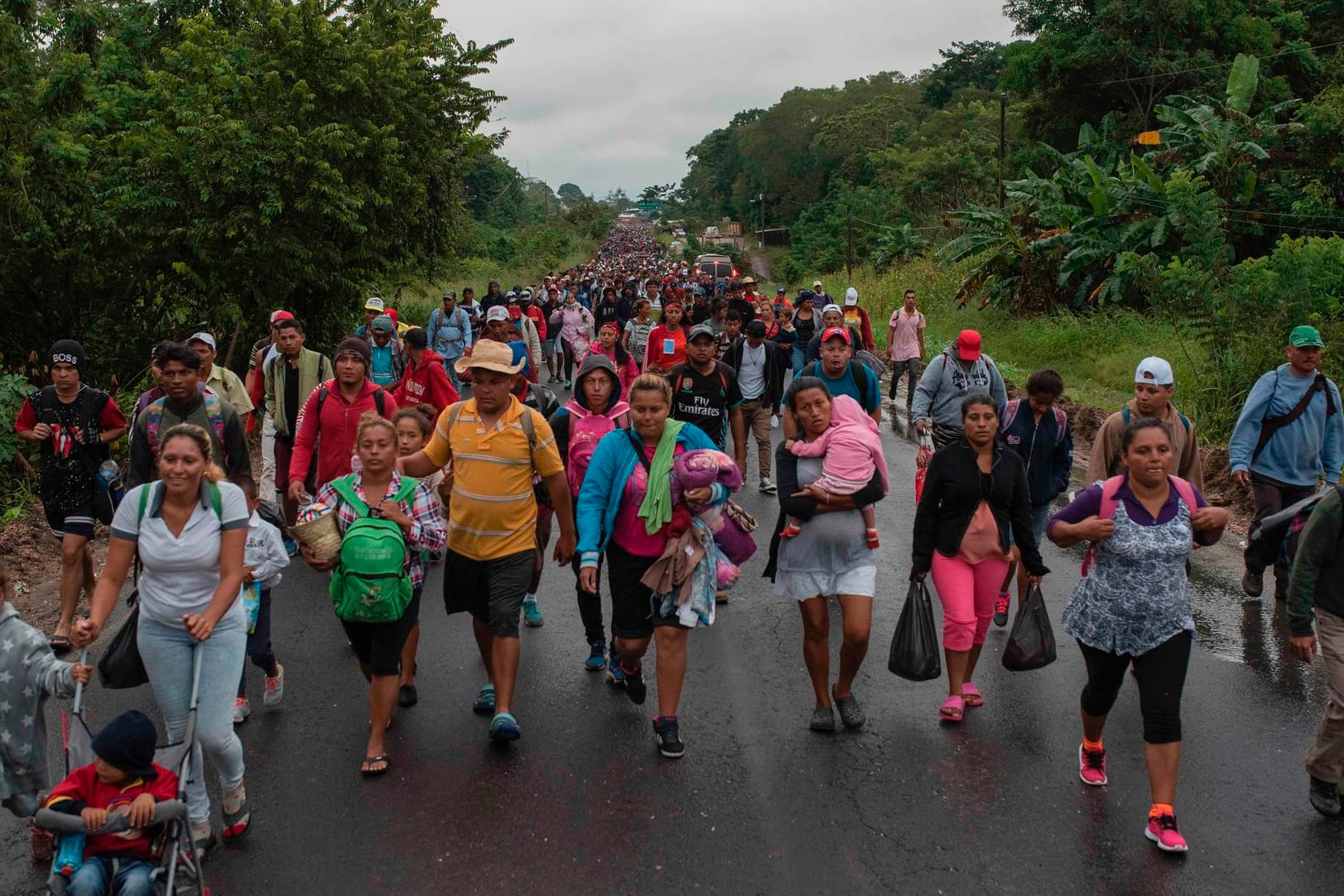 Mittelamerikanische Migranten auf dem Weg in die USA: US-Präsident Trump hat Soldaten an die Grenze geschickt, um die Einwanderer aufzuhalten.