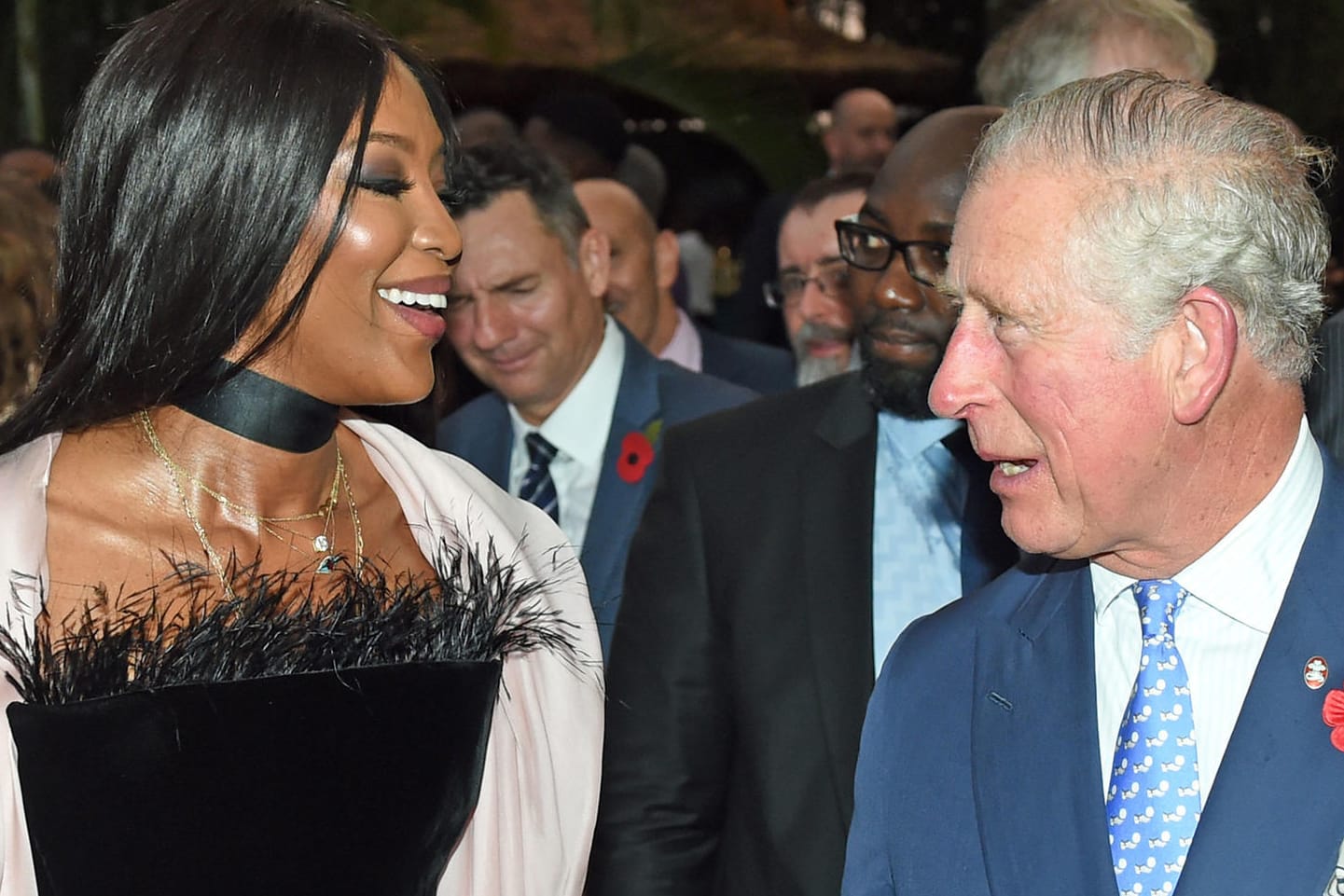 Naomi Campbell und Prinz Charles: Die beiden trafen sich während eines Empfangs in Lagos.