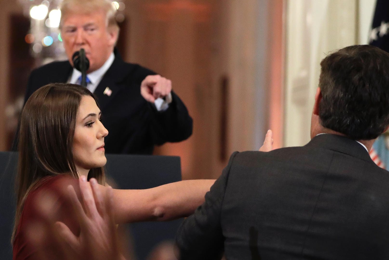 Donald Trump bei der Pressekonferenz am Mittwoch.