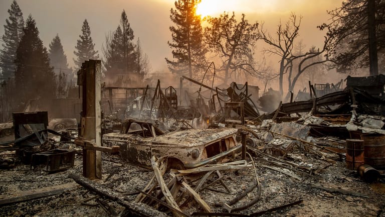Die Kleinstadt Paradise in Nordkalifornien: Hier hat das Feuer besonders schwere Schäden angerichtet.