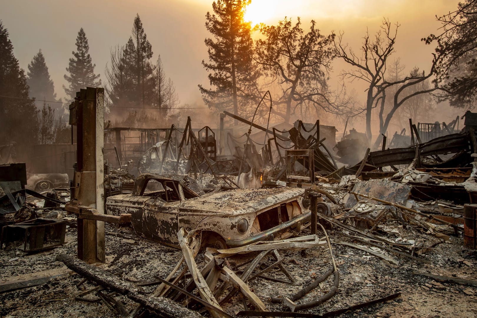 Die Kleinstadt Paradise in Nordkalifornien: Hier hat das Feuer besonders schwere Schäden angerichtet.