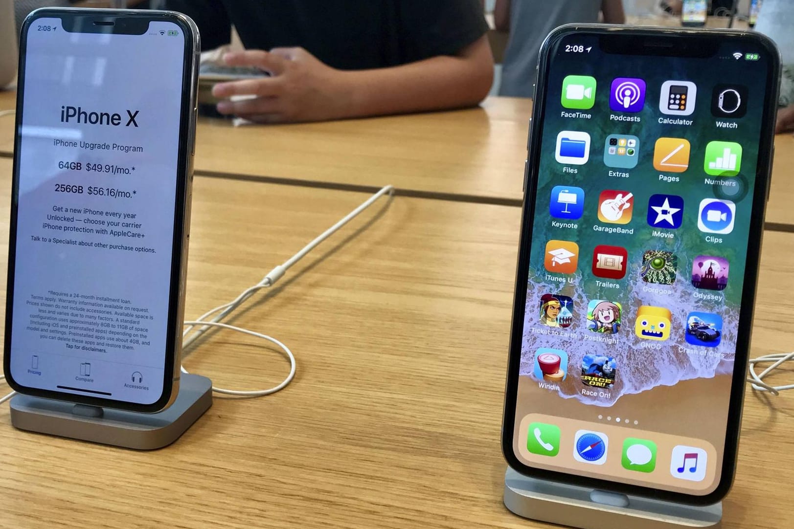 Das iPhone X: Bei dem Smartphone können Probleme mit dem Touchscreen auftreten.