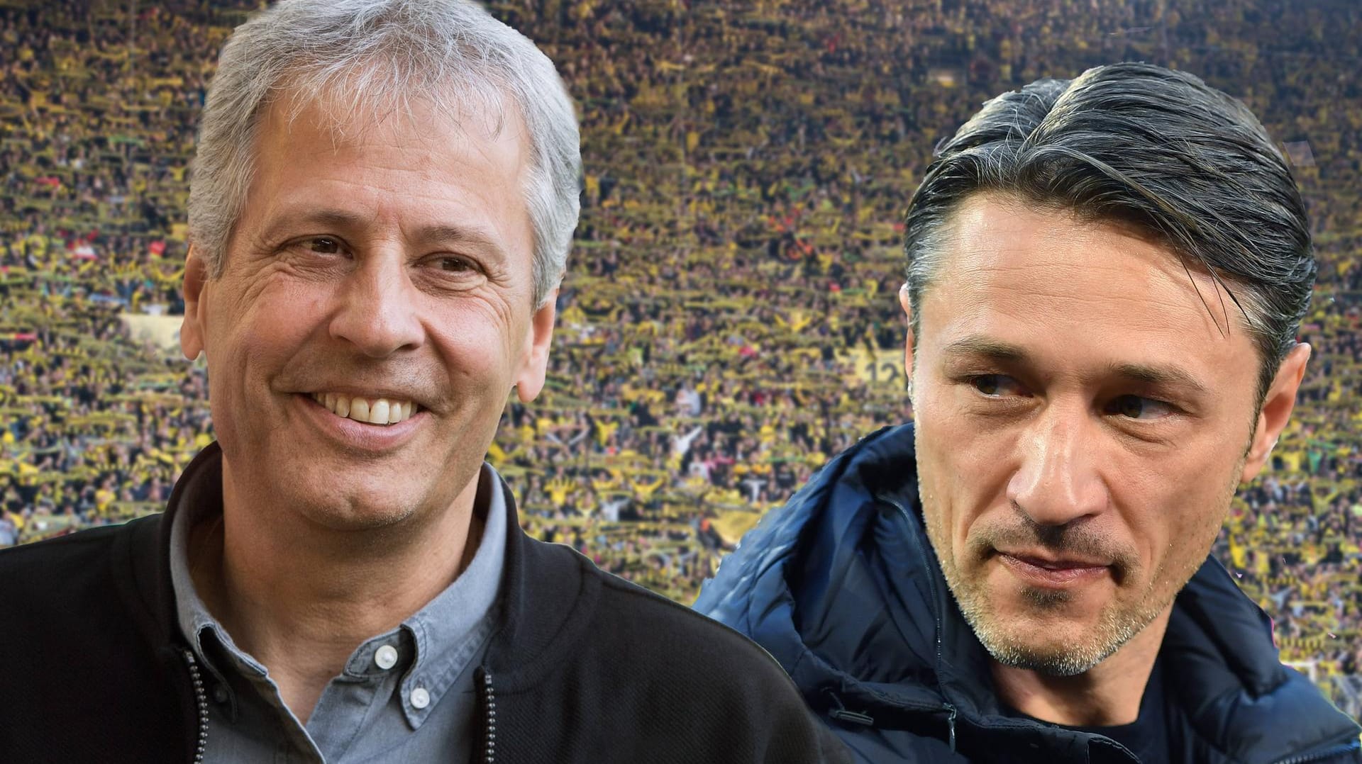 Kämpfen um die Spitze: BVB-Trainer Lucien Favre (l.) liegt mit seinem Team aktuell vor Niko Kovac und dem FC Bayern.